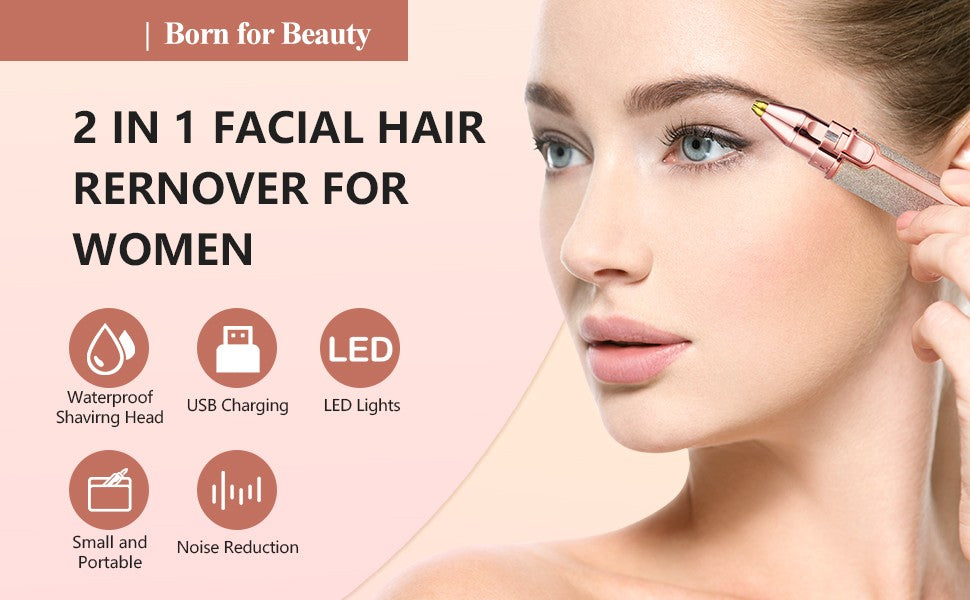 2in1 Electric Eyebrow Trimmer